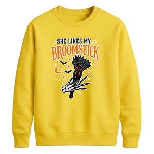 Witch broomstick quote graphic Halloween Unisex Sweatshirt
