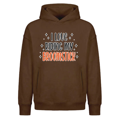 Witch broomstick riding quote Halloween Oversized Hoodie