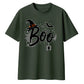 Witch hat boo lettering print Halloween Oversized T-Shirt