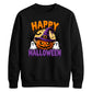 Witch hat pumpkin ghosts print Halloween Unisex Sweatshirt