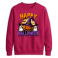 Witch hat pumpkin ghosts print Halloween Unisex Sweatshirt