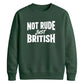 Witty British banter quote Funny Memes Unisex Sweatshirt