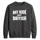 Witty British banter quote Funny Memes Unisex Sweatshirt