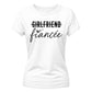 Witty Engagement Girlfriend Fiancee Bride Ladies T-Shirt