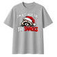 Witty festive raccoon snack Christmas Oversized T-Shirt