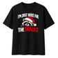 Witty festive raccoon snack Christmas Oversized T-Shirt