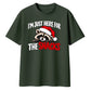 Witty festive raccoon snack Christmas Oversized T-Shirt