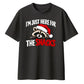 Witty festive raccoon snack Christmas Oversized T-Shirt