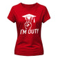 2026 Graduate Ladies T-Shirt I'm Out Graduation Gift for Her