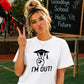 2026 Graduate Ladies T-Shirt I'm Out Graduation Gift for Her