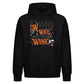 Witty wine lover quote graphic Halloween Oversized Hoodie