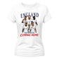 Womens England Squad Trophy Its Coming Home Ladies T-Shirt
