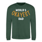 World's Okayest Dad Father Day Printed Sweatshirt