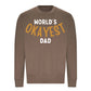 World's Okayest Dad Father Day Printed Sweatshirt