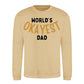 World's Okayest Dad Father Day Printed Sweatshirt