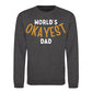 World's Okayest Dad Father Day Printed Sweatshirt
