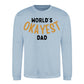 World's Okayest Dad Father Day Printed Sweatshirt