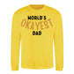 World's Okayest Dad Father Day Printed Sweatshirt