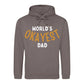 World's Okayest Dad Novelty Printed Father's Day Hoodie