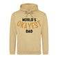World's Okayest Dad Novelty Printed Father's Day Hoodie