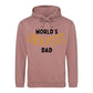 World's Okayest Dad Novelty Printed Father's Day Hoodie