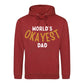 World's Okayest Dad Novelty Printed Father's Day Hoodie