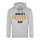 World's Okayest Dad Novelty Printed Father's Day Hoodie
