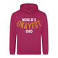 World's Okayest Dad Novelty Printed Father's Day Hoodie