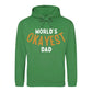 World's Okayest Dad Novelty Printed Father's Day Hoodie