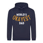 World's Okayest Dad Novelty Printed Father's Day Hoodie