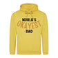 World's Okayest Dad Novelty Printed Father's Day Hoodie