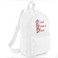 Labubu Look Who’s Here Backpack, Unisex Cartoon Printed Mini Essential Fashion Bag, Front Zip Pocket Kawayi Lovers M8426