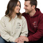 Two Halves, One Heart Sketch Embroidery SweatShirt - EWB104