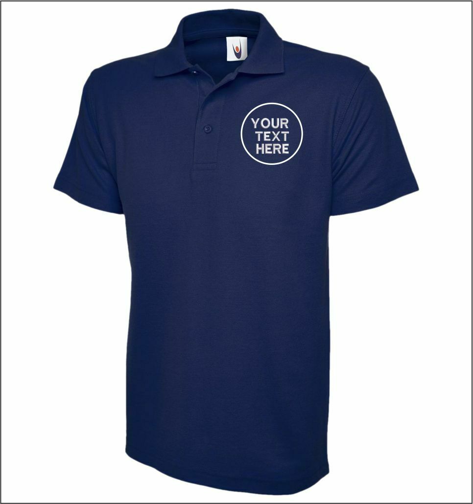 Custom Embroidered Men Polo Tshirt, Personalised Text/Design Shirt, Digitized Company Logo Monogrammed Polo Tee, Special Gift for Golf Lover