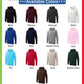 Custom Text Hoodies, Personalised Names/Text Printed Hoody, your Own Text custom Jumper, Family Matching Hooded Sweatshirt