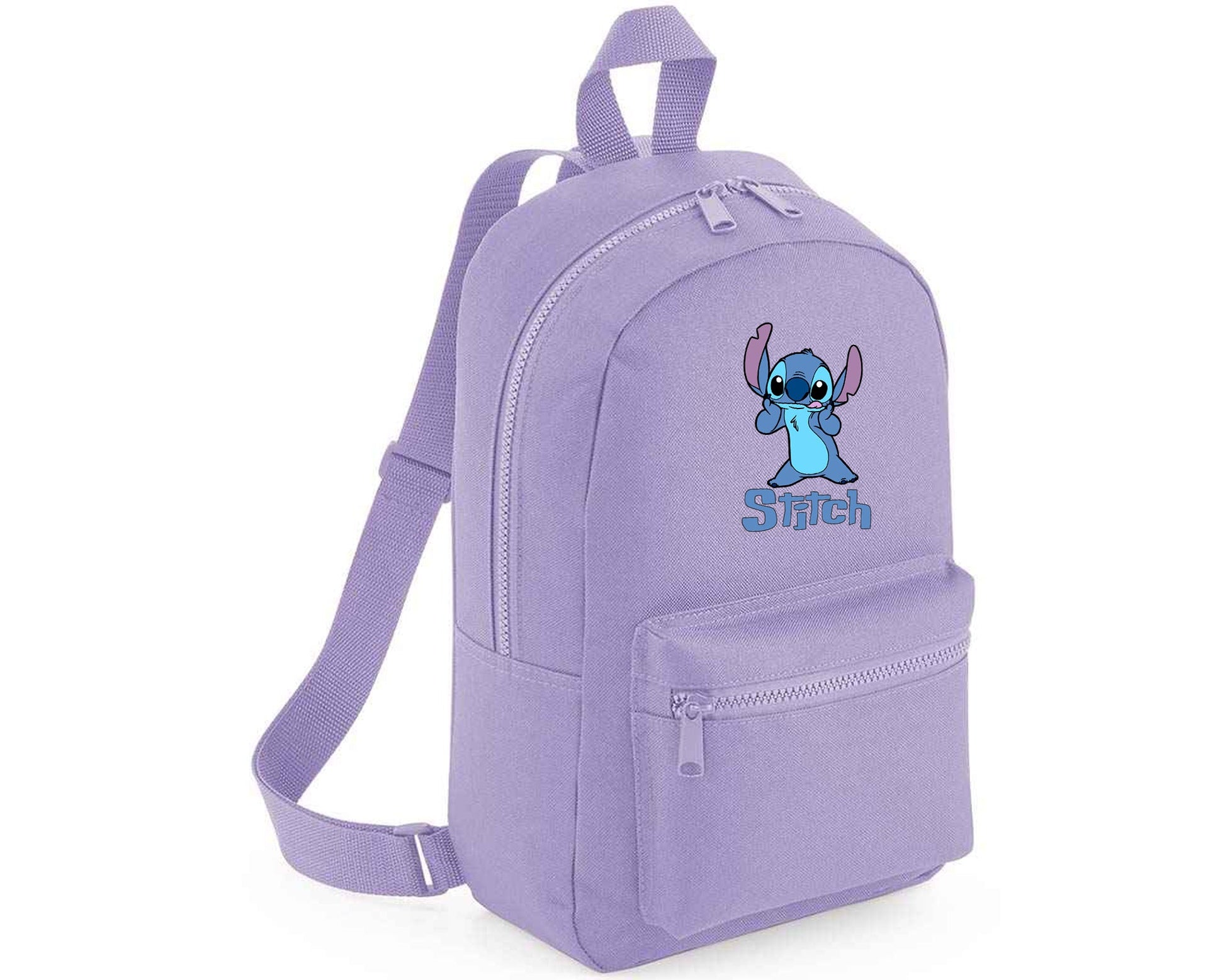 Stitch Backpack, Lilo & Stitch Printed Design Gift Bag for Boys & Girls, Front Zip Pocket School Bagpack M8404