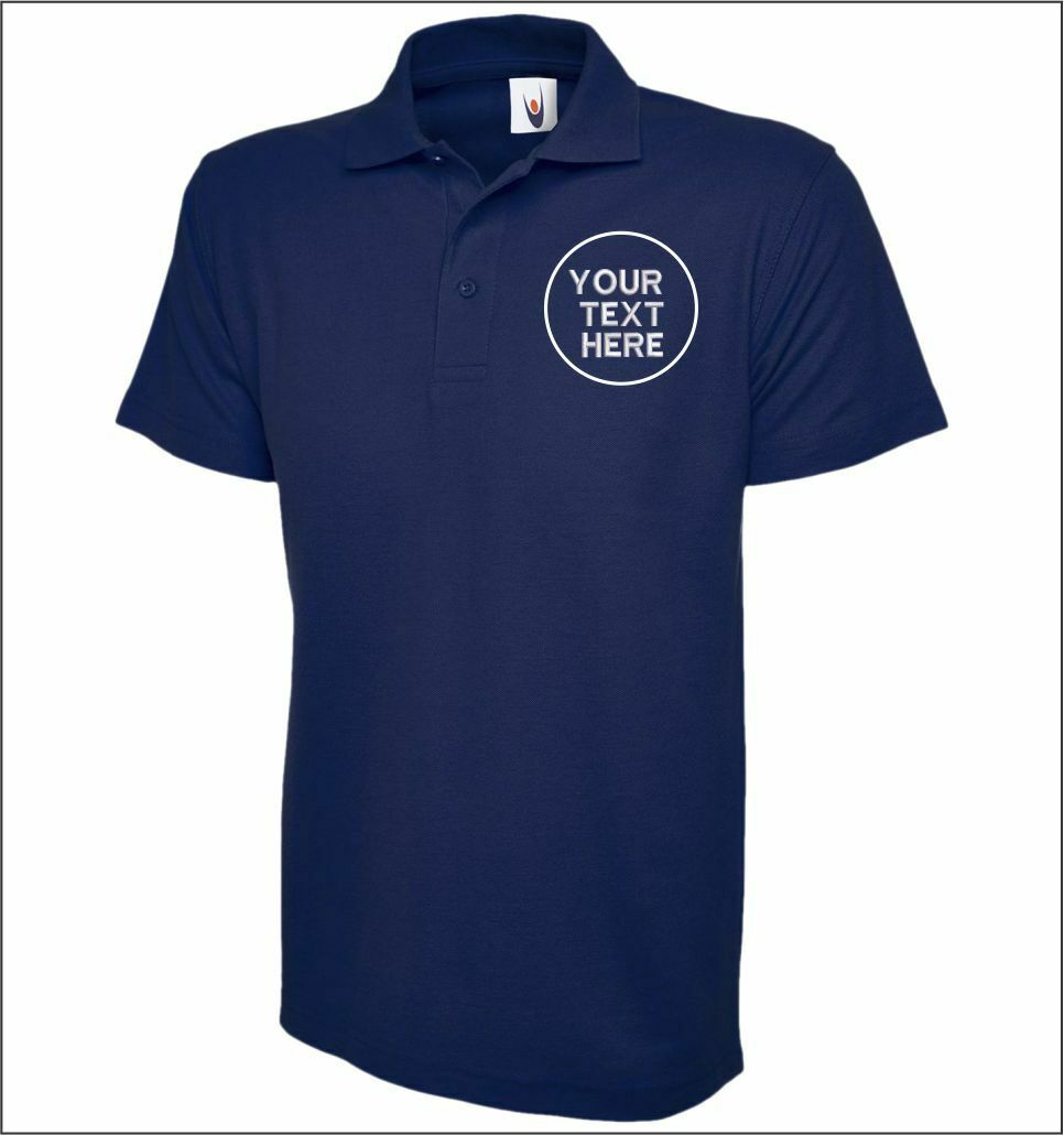 Custom Embroidered Men Polo Tshirt, Personalised Text/Design Shirt, Digitized Company Logo Monogrammed Polo Tee, Special Gift for Golf Lover