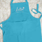 Personalised Cooking Chef Apron, Embroidered Custom Name Monogram Embroidered Apron With Pouch, Baking Aprons for Men Womens, Gift for Her