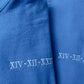 Personalised Roman Numeral Matching Hoodie, Embroidered Anniversary Couple Matching Jumper, Custom Initial Pullover Sweater, Gift for GF BF