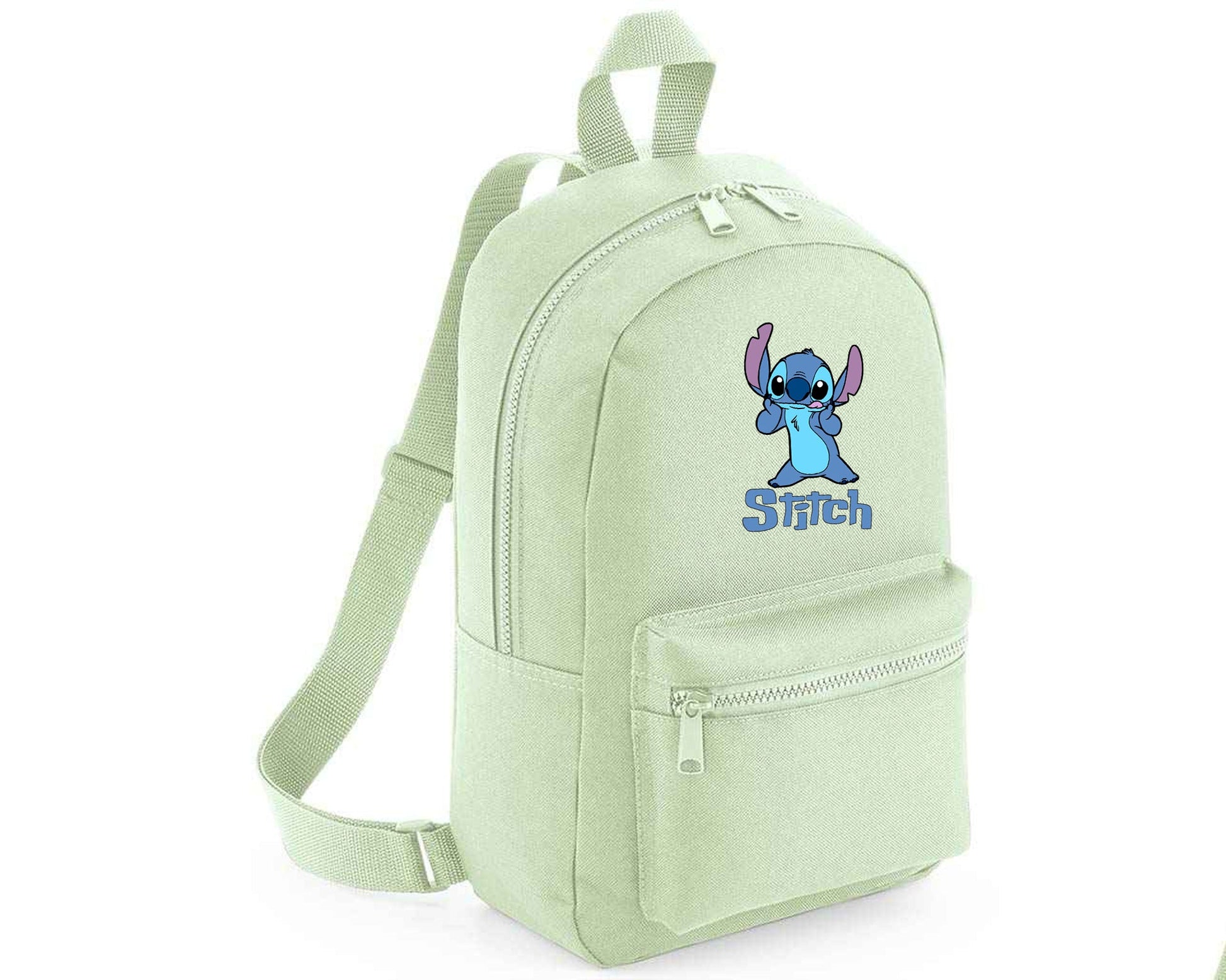 Stitch Backpack, Lilo & Stitch Printed Design Gift Bag for Boys & Girls, Front Zip Pocket School Bagpack M8404