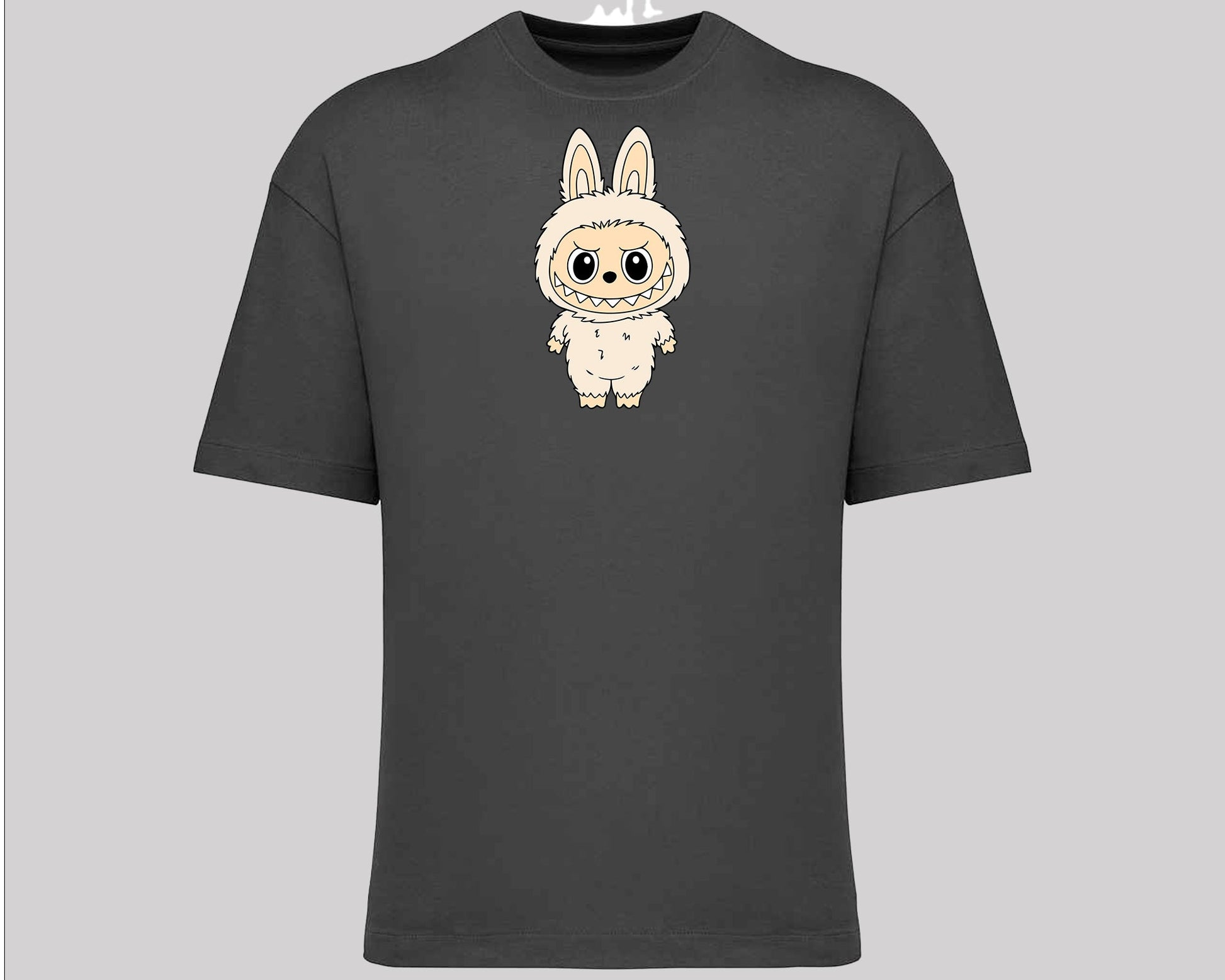 Labubu Oversized T-Shirt, Cute Streetwear Tee for Men & Women, 100% Organic Cotton Labubu Graphic Tee M8424