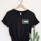 Palestine Flag Shirt, Embroidered Monogramed Flag Palestine Tshirt, Support Palestine Protest Adult Kids Tee, Save Gaza Free Palestine Top