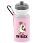 Back To School Water Bottle, Funny Duck Printed I’m Back, 600D Polyester Soft Water Bottle, BPA-Free, Gift for Students Or Teachers M8482
