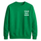 Customised Text Personalised Crewneck unisex sweatshirt