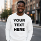 Customised Text Personalised Crewneck unisex sweatshirt