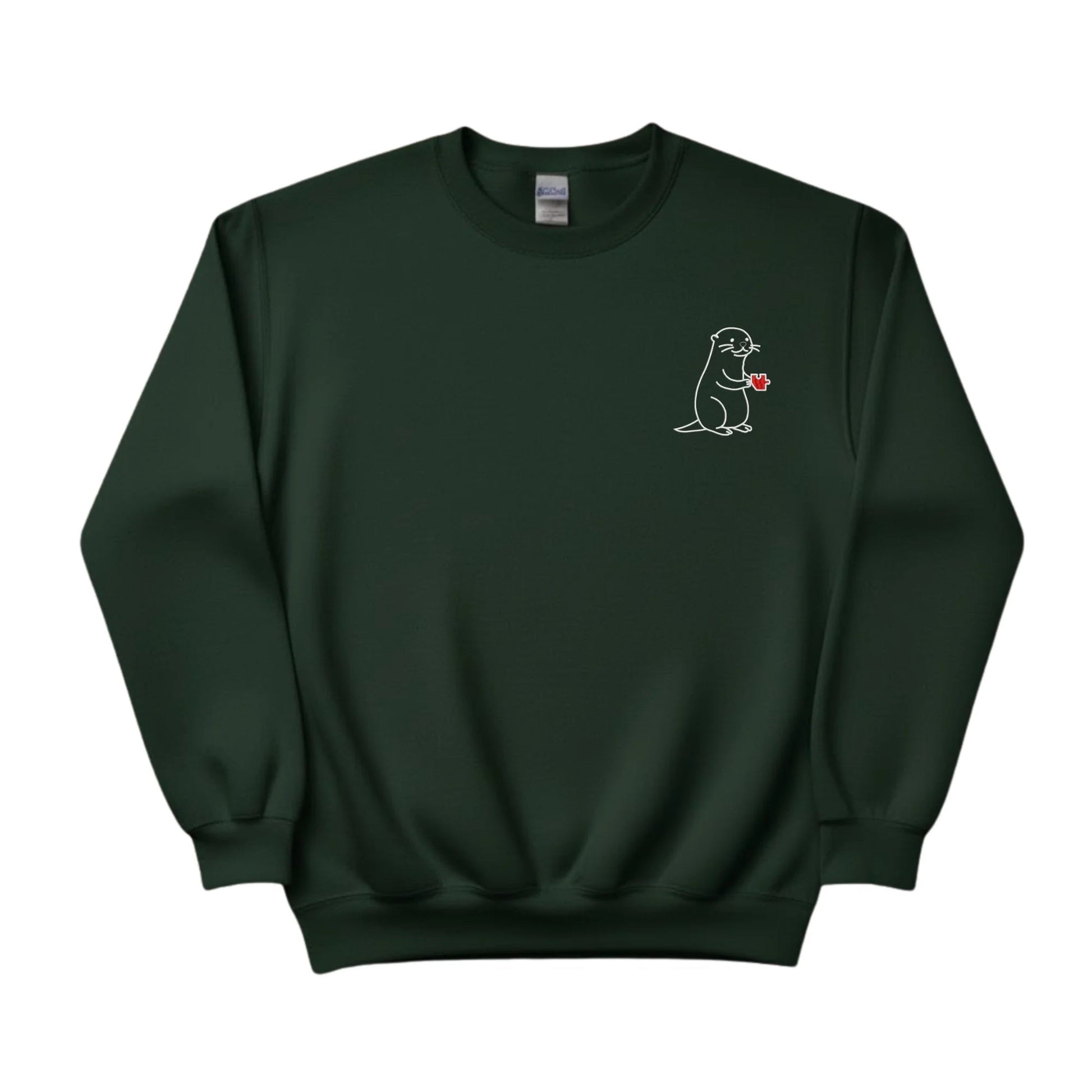 Two Halves, One Heart Sketch Embroidery SweatShirt - EWB104