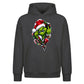 Zipped shades character graphic Christmas Oversized Hoodie