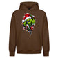Zipped shades character graphic Christmas Oversized Hoodie