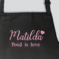 Personalised Cooking Chef Apron, Embroidered Custom Name Monogram Embroidered Apron With Pouch, Baking Aprons for Men Womens, Gift for Her