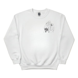 A Promise with Love Personalised Image Sketch Printed Sweatshirt - PW420